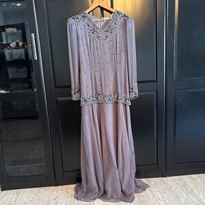 Mother of the bride hand beaded dress
